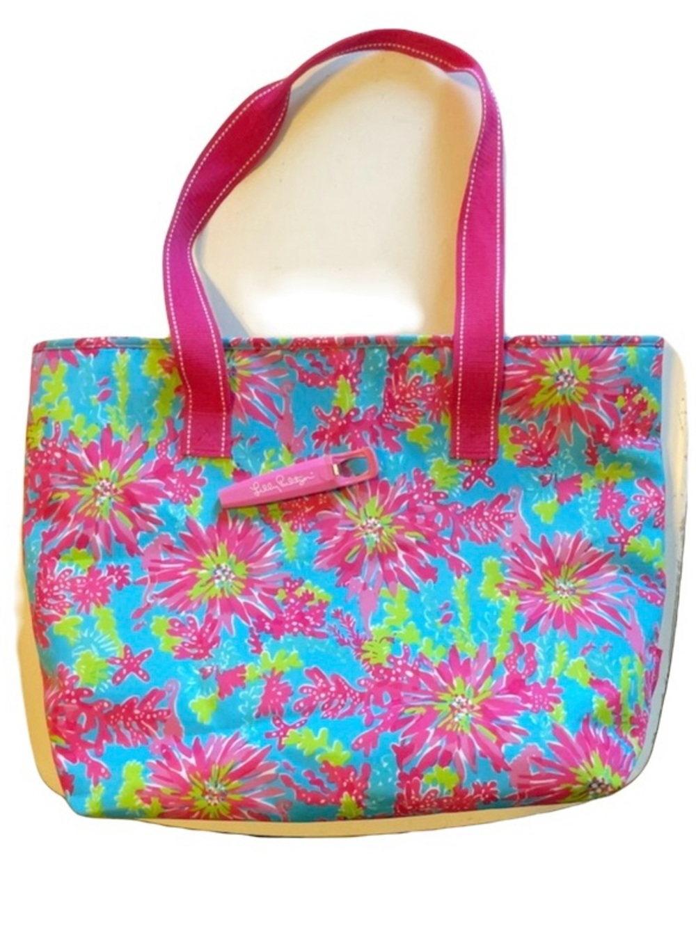 Lilly Pulitzer Trippin’ Sippin’ Insulated Cooler Tote NWOT BottleOpenerCorkscrew